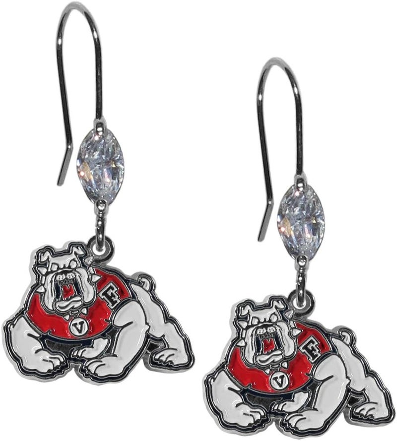 NCAA unisex-adult Crystal Dangle Earrings